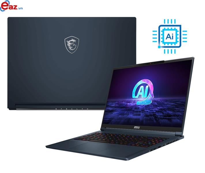 MSI Stealth 16 AI Studio A1VGG 089VN | Intel&#174; Core™ Ultra 9 185H | 32GB | 2TB SSD PCIe | GeForce RTX™ 4070 LapTop GPU 8GB GDDR6 Power Maximum 105W | 16 inch QHD+ 240Hz 100% DCI-P3 IPS | Win 11 | IR Camera | Finger | LED KEY RGB | 0524S